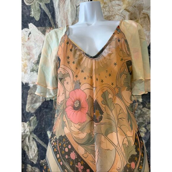 New Free People Celestial Nights Maxi Dress Size Xs. - Picture 15 of 15